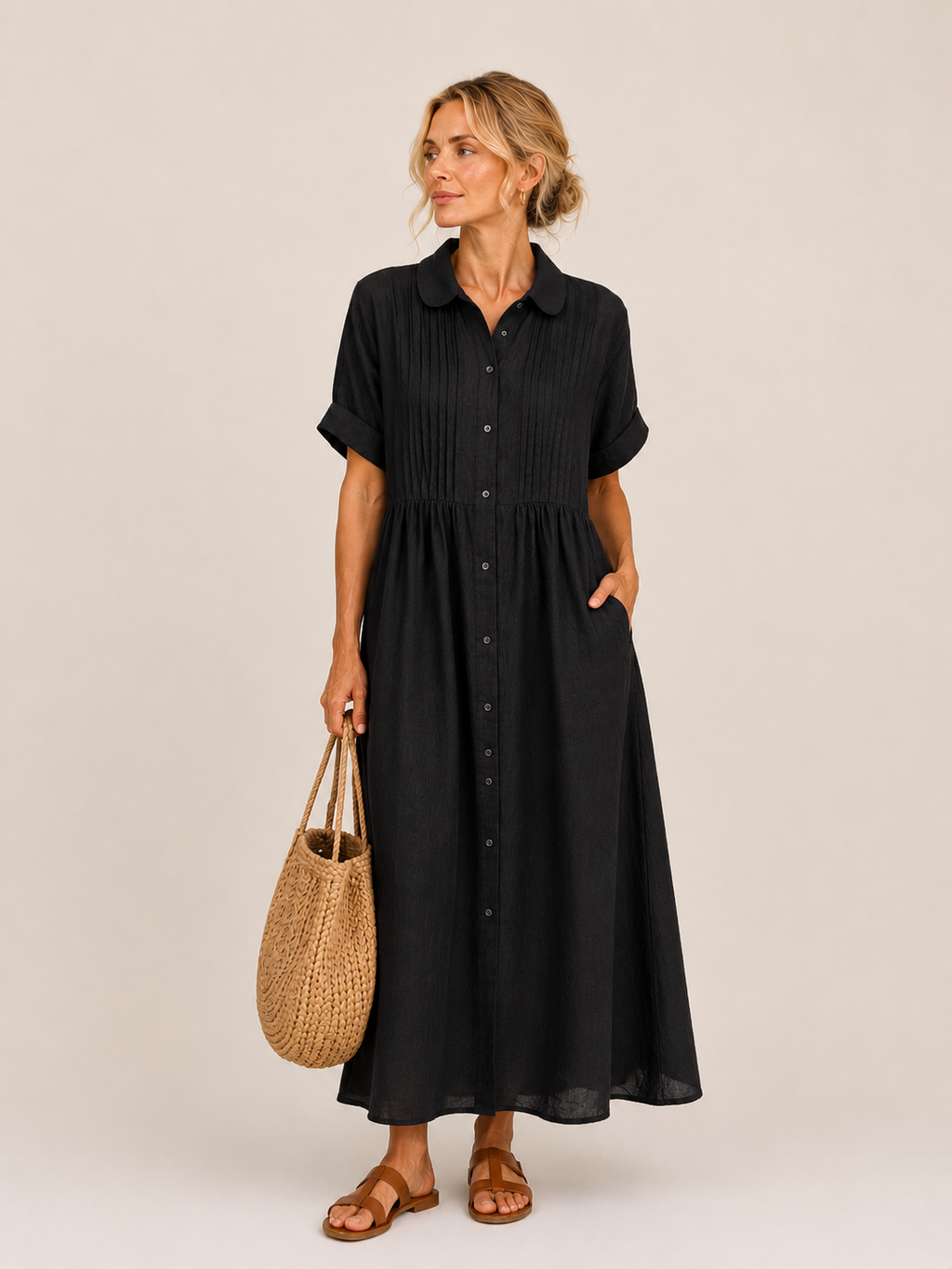 Capri - Vestido Midi Camisero Veraniego