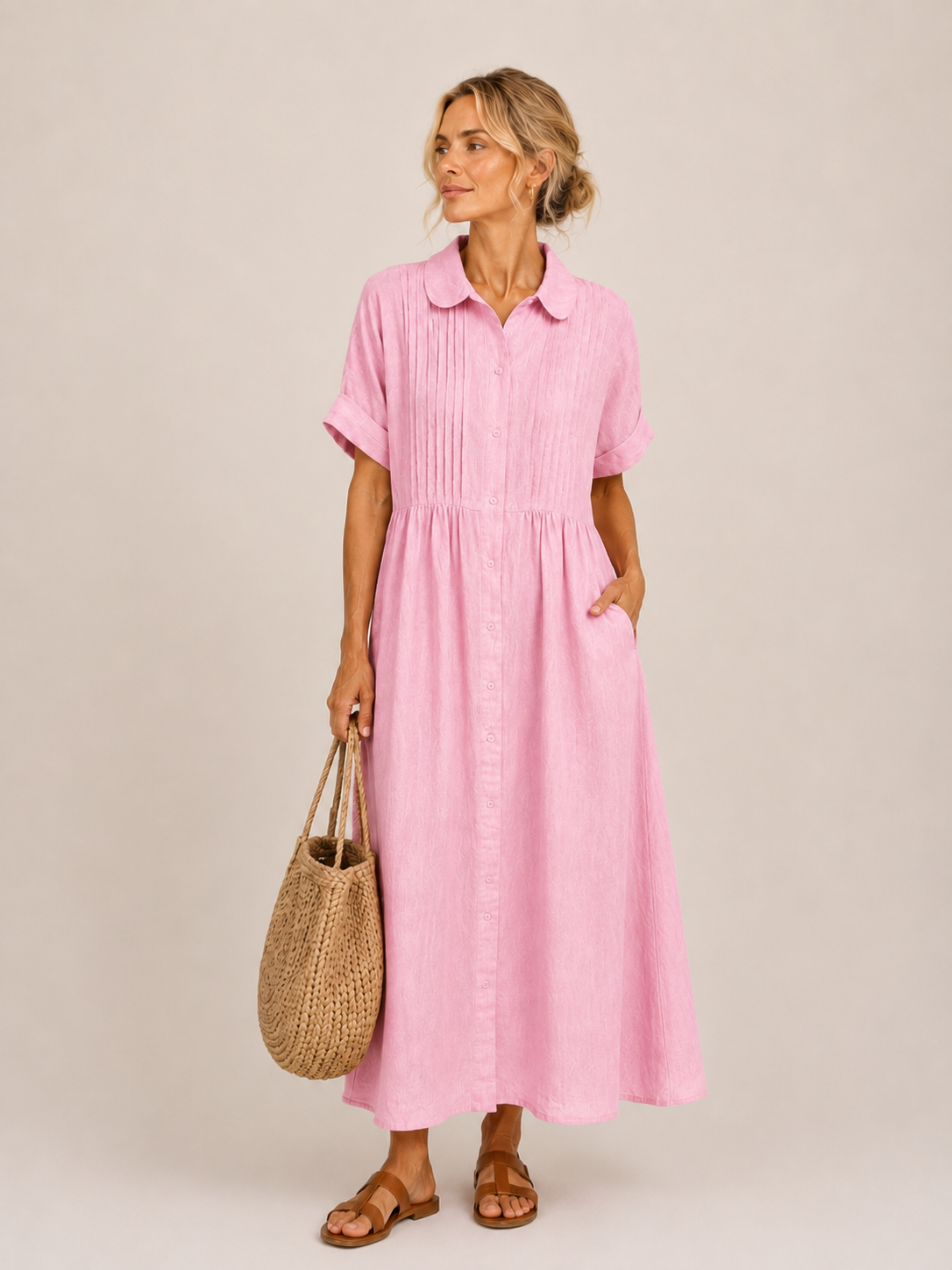 Capri - Vestido Midi Camisero Veraniego