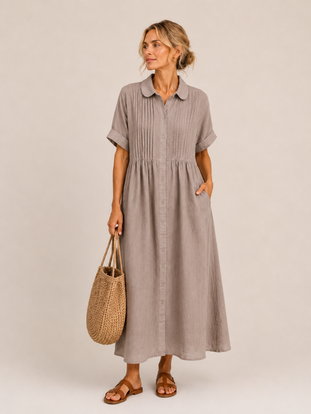 Capri - Vestido Midi Camisero Veraniego