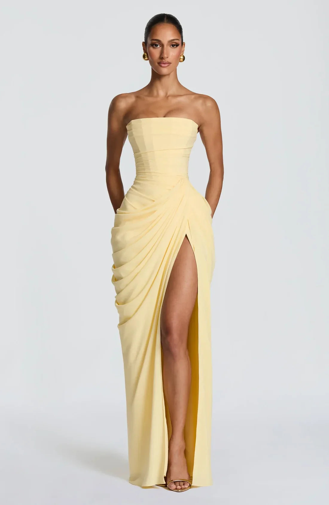 CIELO | Vestido Largo Lacado Elegante
