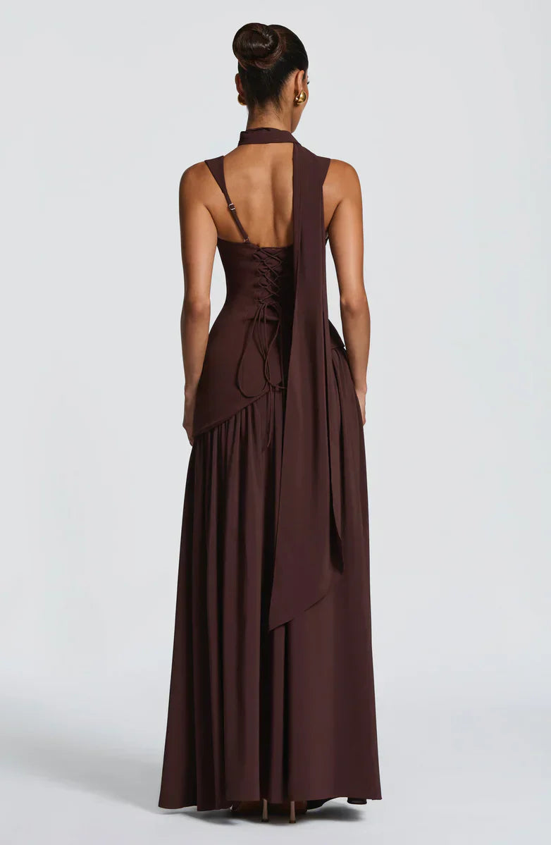 ZAFIRA | Vestido Largo Lacado