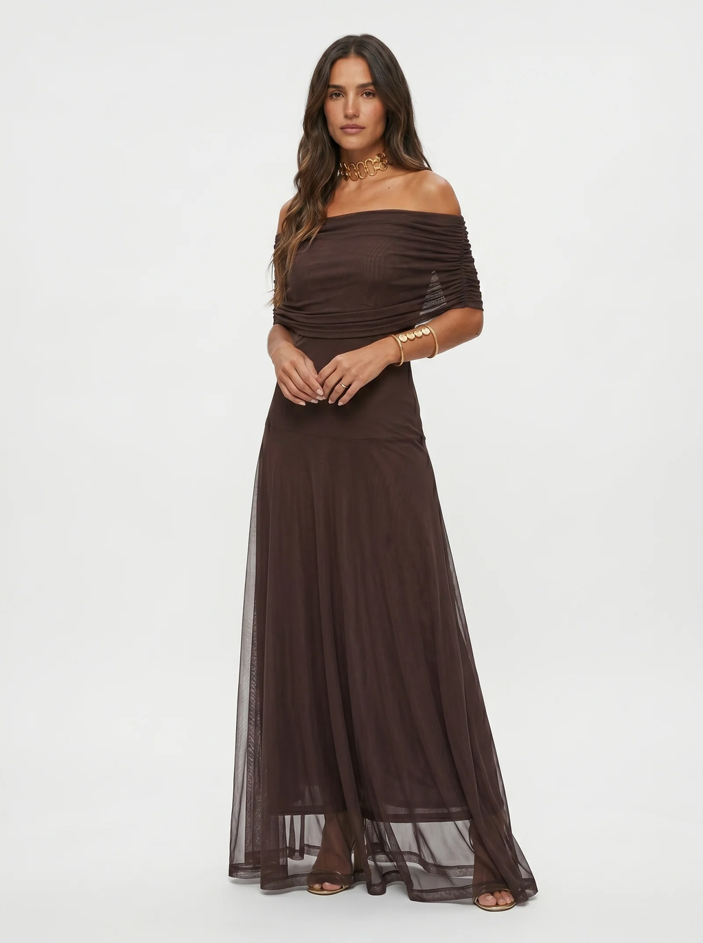 Carla | Vestido Maxi Off-Shoulder