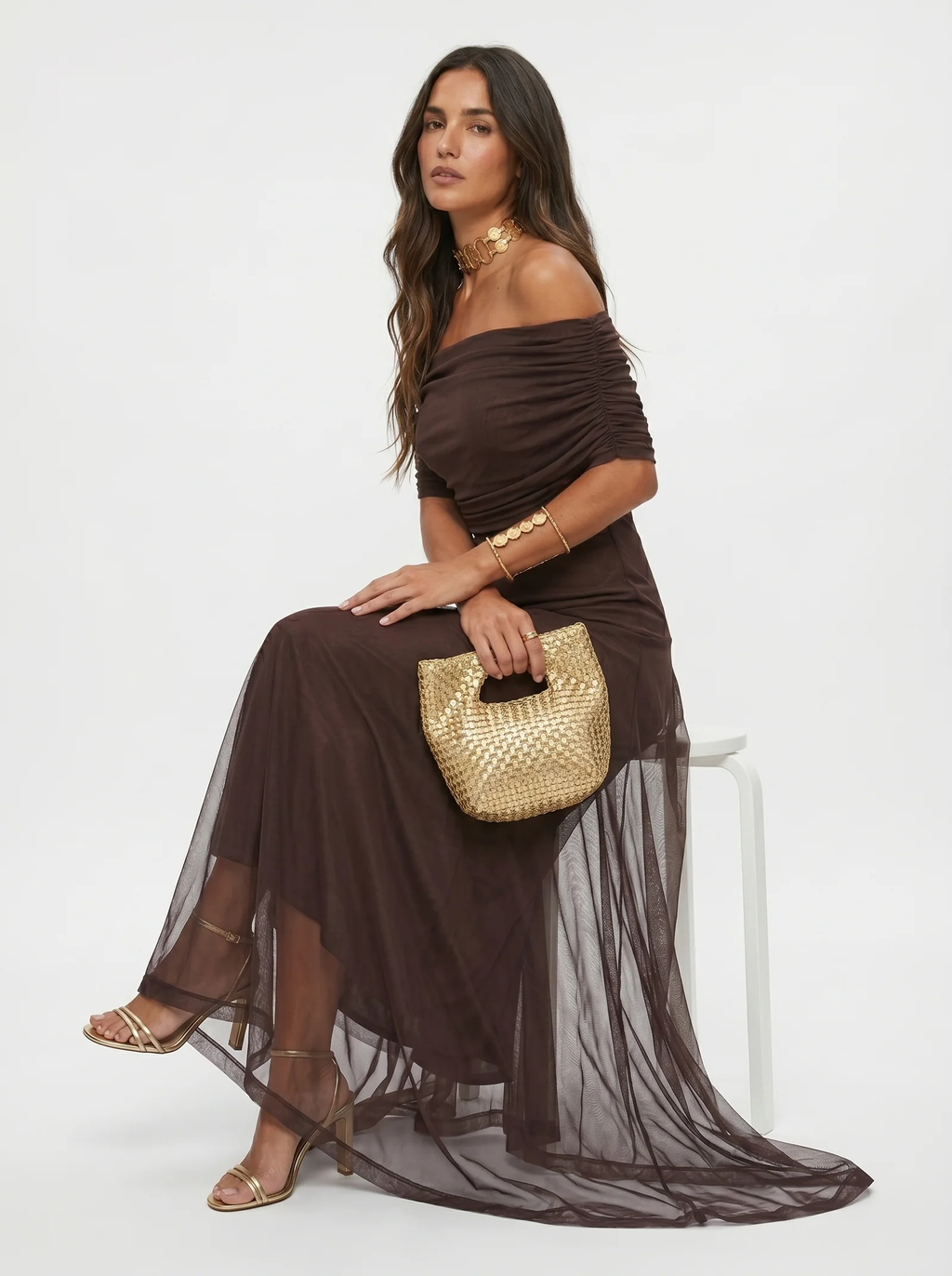 Carla | Vestido Maxi Off-Shoulder