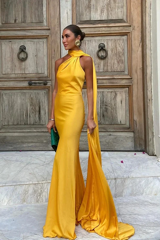 Vestido Halter para Invitada