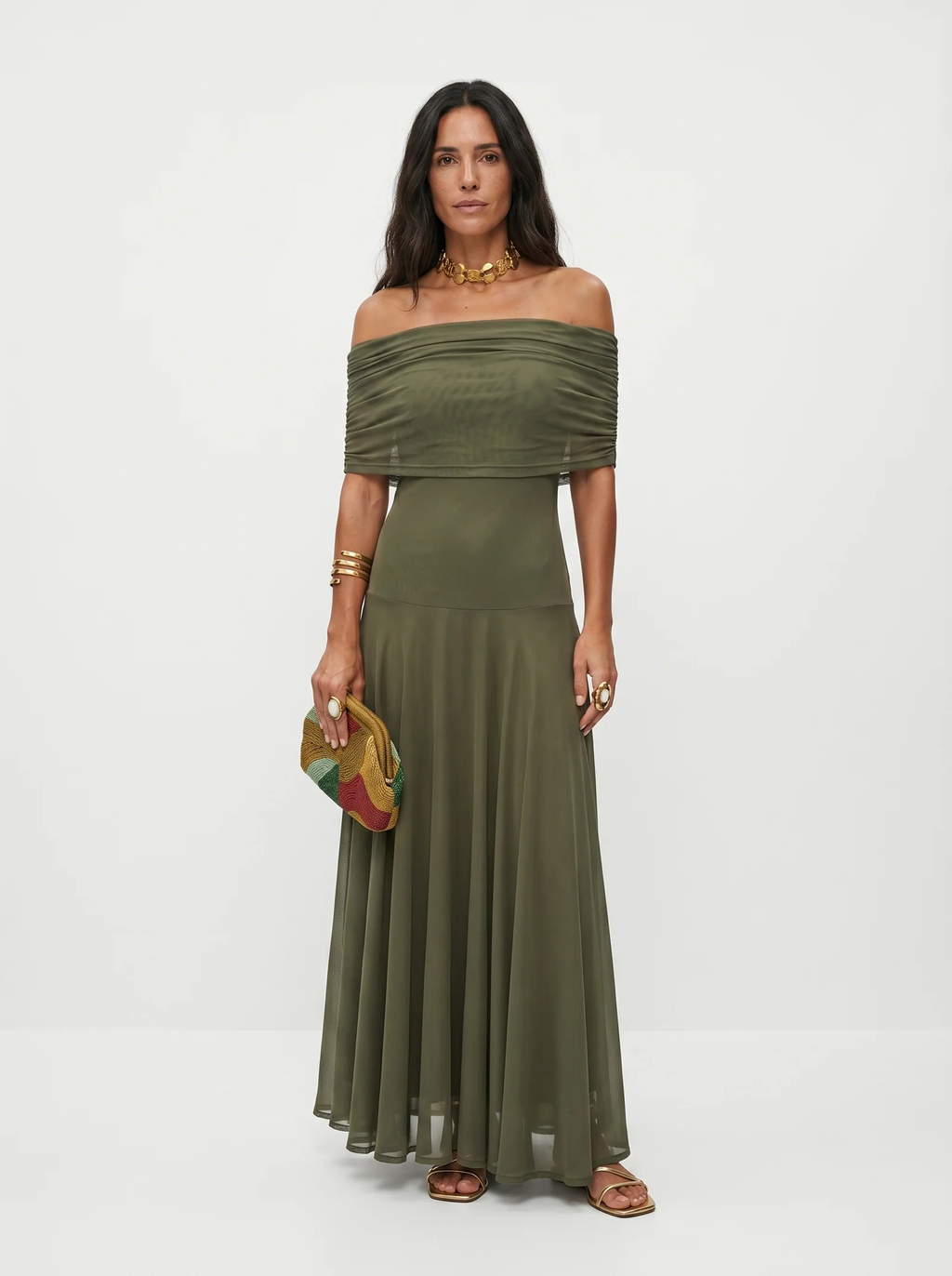 Carla | Vestido Maxi Off-Shoulder
