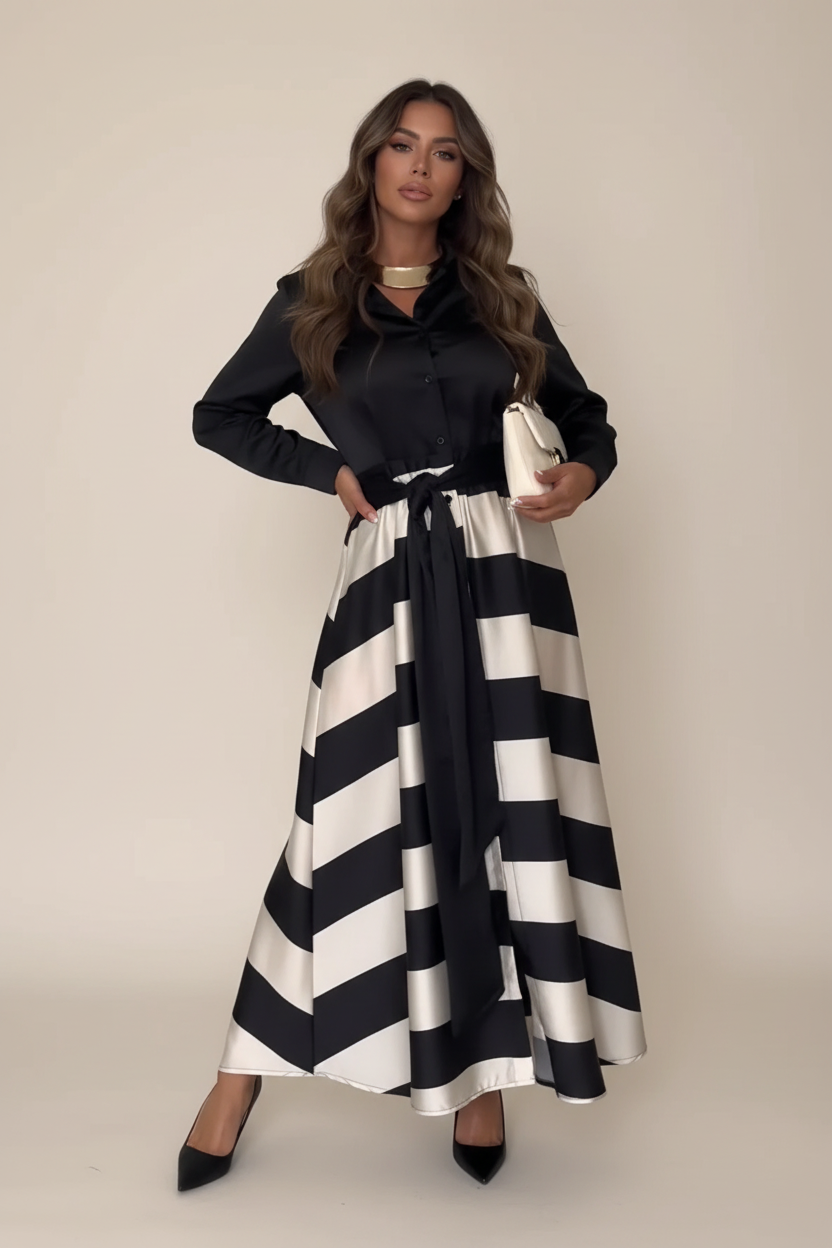 Vestido blanco y negro opción 1