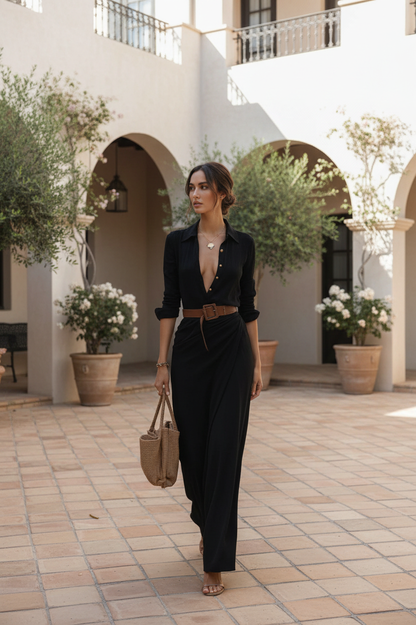 Vestido negro opción 1